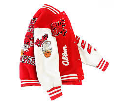 Jaqueta Off-White Varsity Chicago Bulls Red